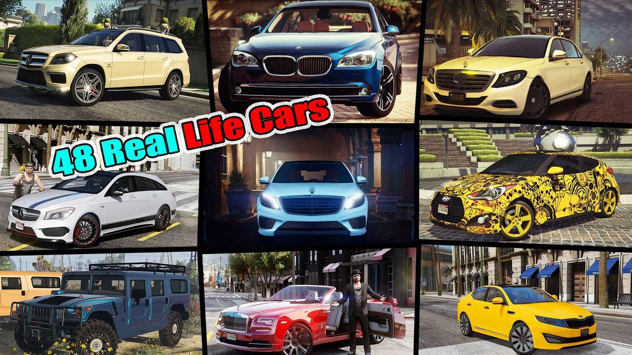 HOW TO INSTALL REAL CARS PACK IN GTA 5 - GTA 5 KO_RN 48 CAR PACK - GTA ...