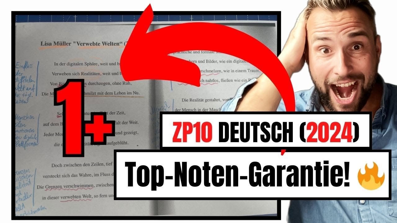 ZP10 Deutsch 2024: Die ultimative Strategie für perfekte Noten! - YouTube