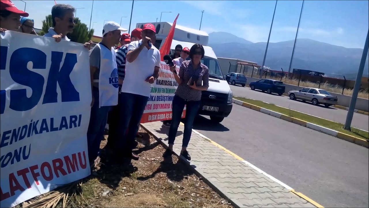 Ferrero Çikolata Fabrikası Önü Basın Açıklaması/Manisa 29 Haziran 2015