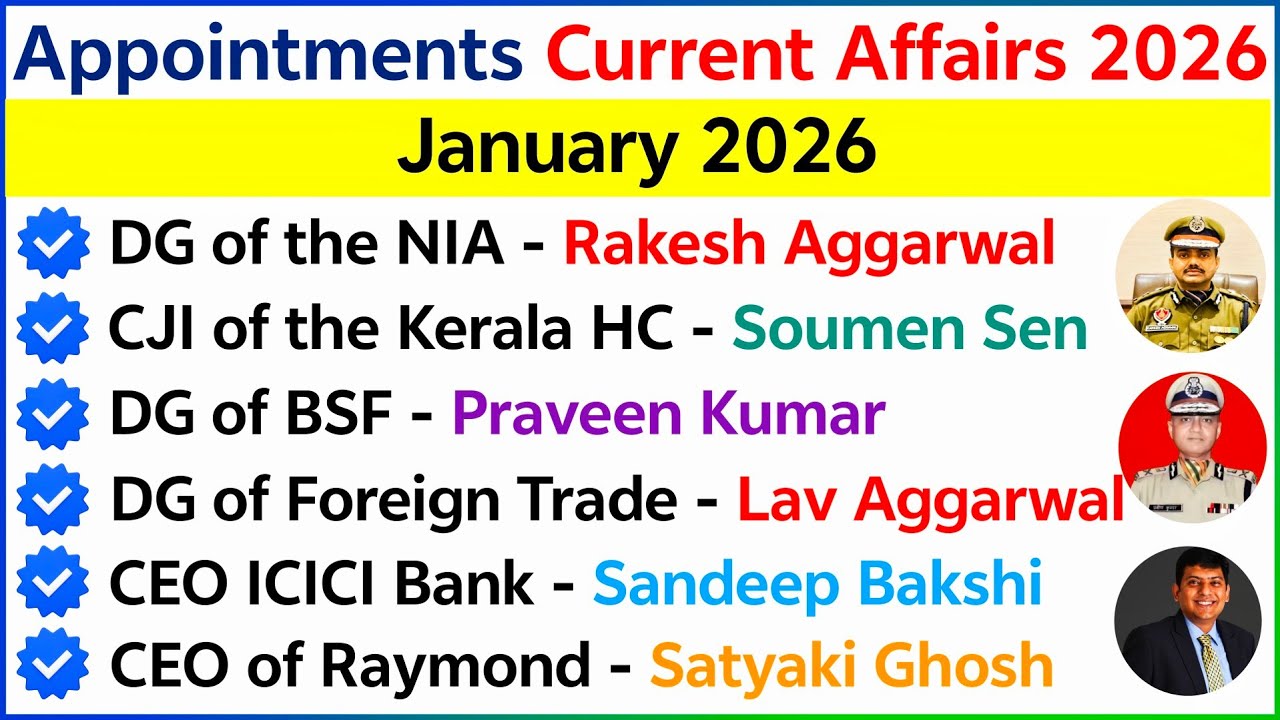 Назначения в январе 2026 года | Актуальные события, связанные с назначениями в 2026 году | Тесты ...