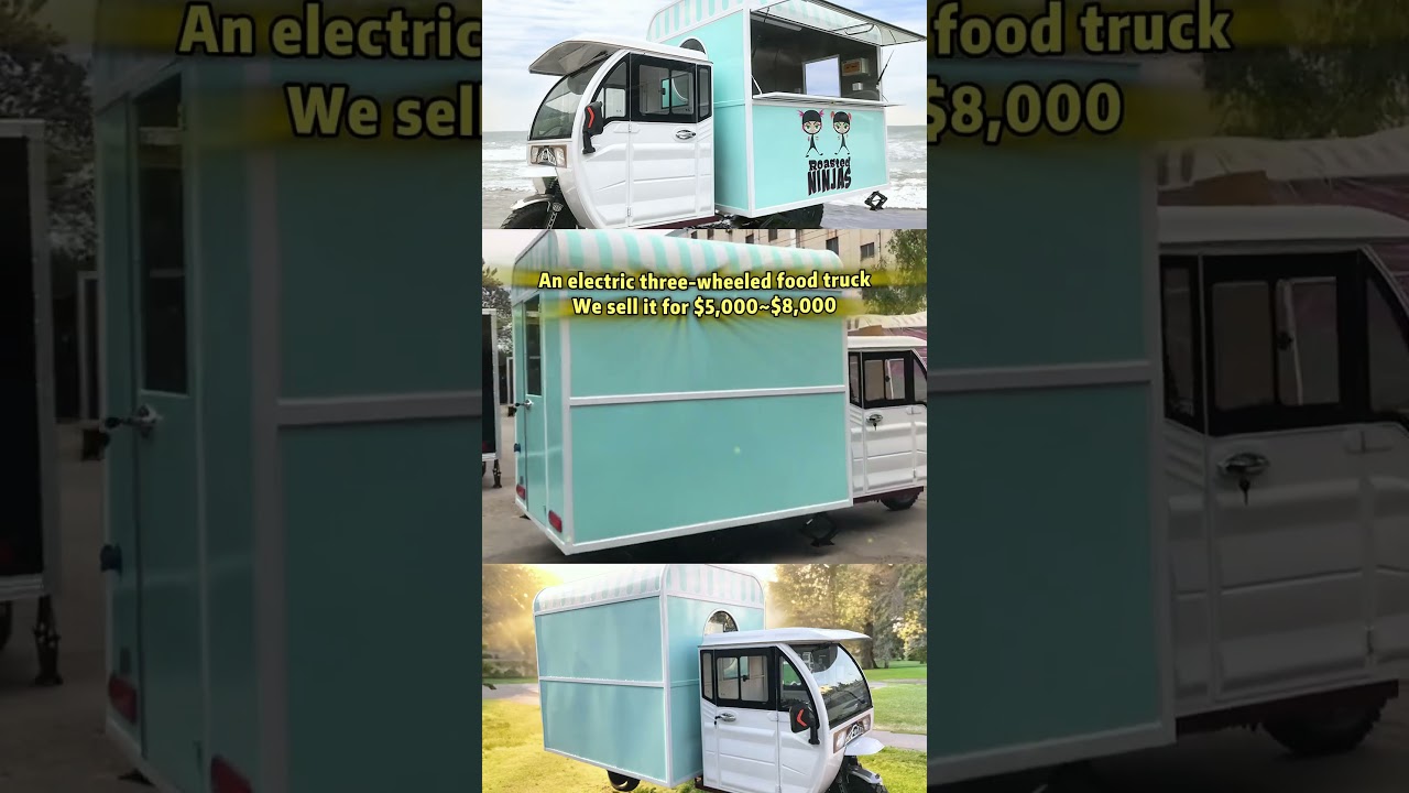 Electric Tricycle Food Cart 