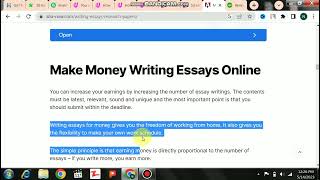 How to Make Money Writing Essays and Research Papers Online