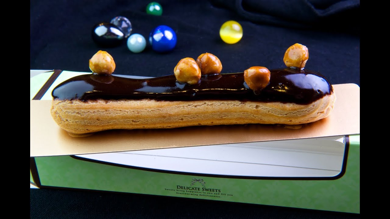 Eclair 閃電泡芙 榛果焦糖閃電泡芙食譜 Youtube