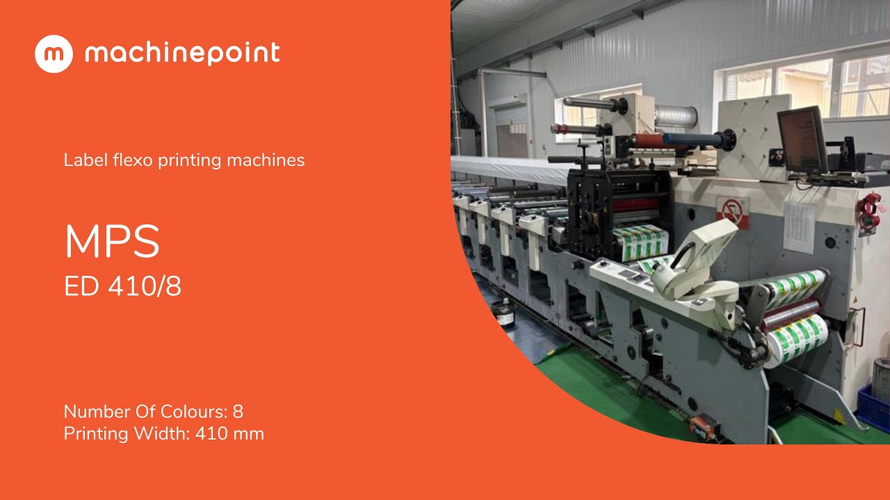 Mps Update Machine MPS ED 410/8 Label flexo printing machines | MPS Machines - YouTube