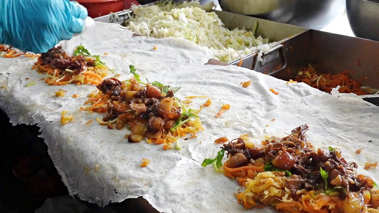 Start Making At 4AM!!! Spring Rolls(Popiah), Taiwanese Traditional Fast ...