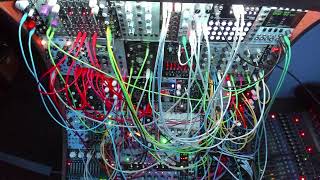 Eurorack modular - building a multivoice ambient generative patch blob.