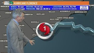 Hurricane Florence: Friday 1 p.m. update