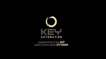ALT - Programming of the ALT Barrier Control Panel CT102 24