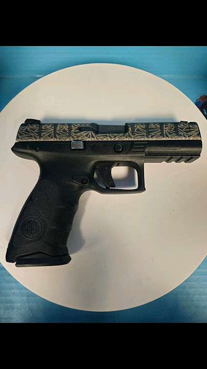 A gun slide we recently engraved. 🤙🏼 #gunslide #engraving #laserengraving #beretta