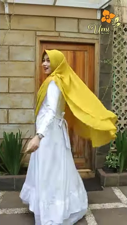 Jilbab Khimar Indo Kerut Dua Layer Original Umi By GJM