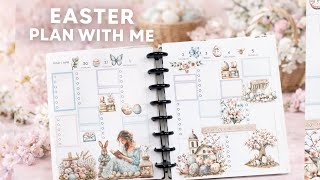 EASTER PLAN WITH ME 🐣✨ | Mar 30 – Apr 5 | Soft Vintage Easter Spread | eStarCase Stickers screenshot 5