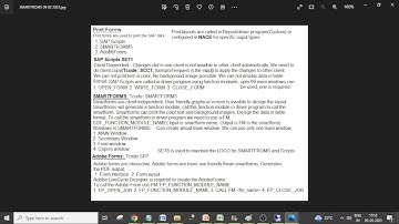 45. Print Layouts in SAP - SMARTFORMS, Adobe Forms