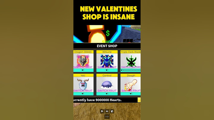 Valentines Event Shop in Blox Fruits