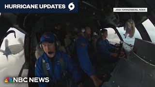 'Worst I've seen': NOAA hurricane hunter describes flight into storm to collect data