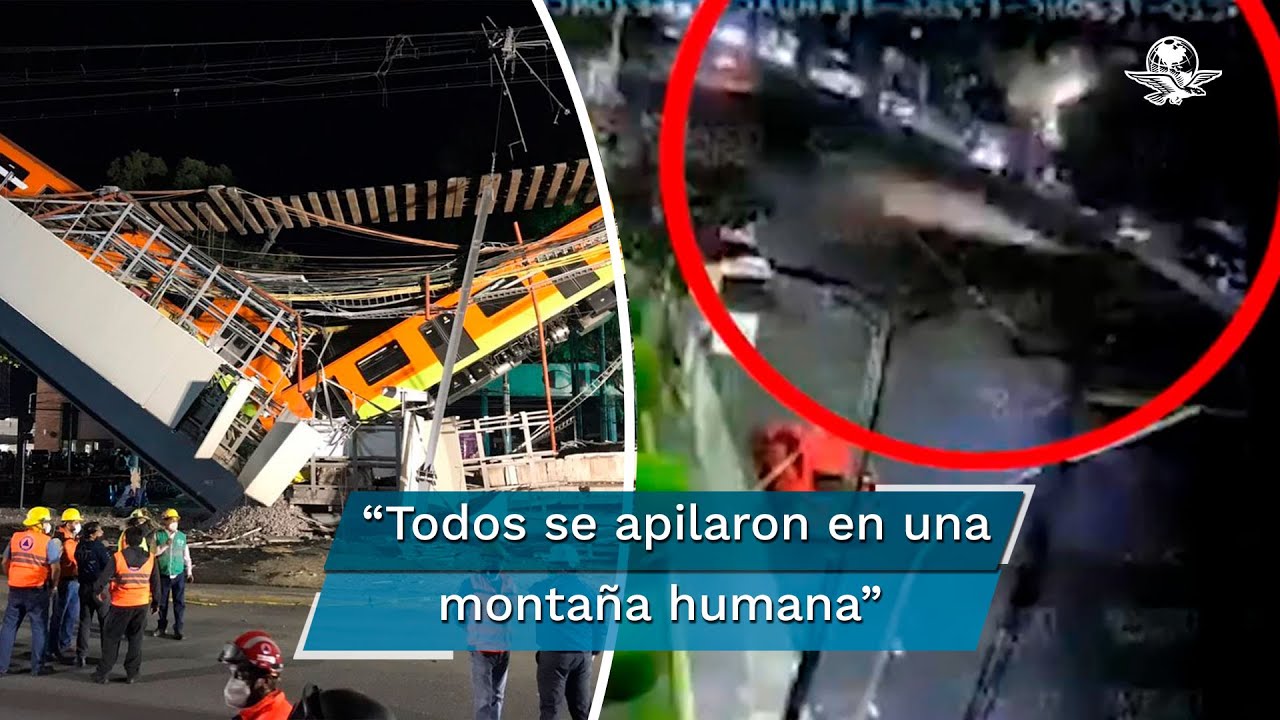 Difunden nuevas imágenes del colapso de la Línea 12 del Metro