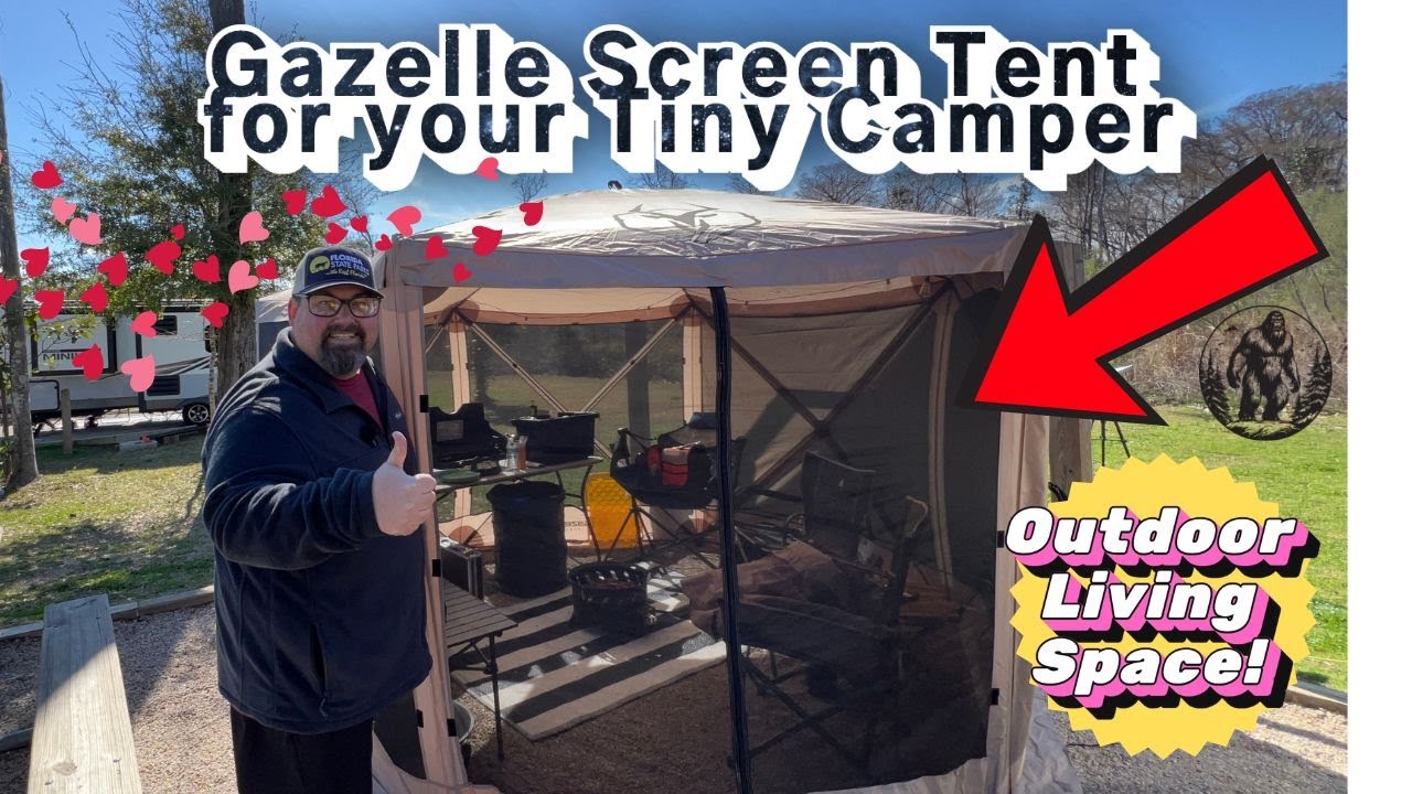 Gazelle Gazebo Tent for your Runaway or Tiny Teardrop Campers!