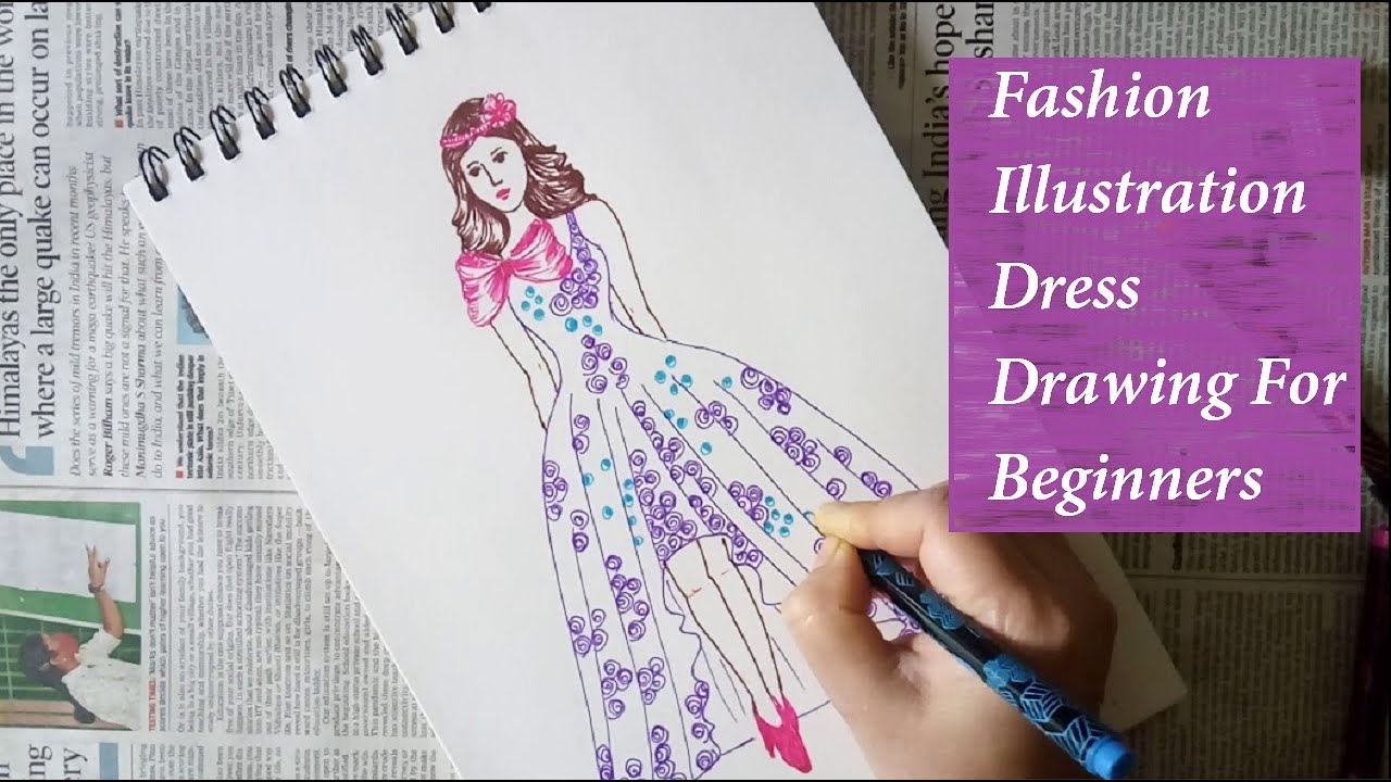 10 Creative Fashion Dress Drawing Ideas that Will Boost Your Sketching ...