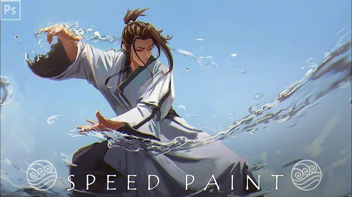 Speedpaint Waterbending Avatar Digital Painting Pr...