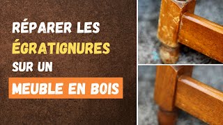 Réparer les égratignures sur un meuble en bois