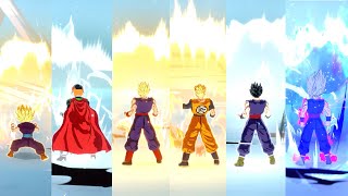 All Gohan Transformations - Dragon Ball Sparking Zero