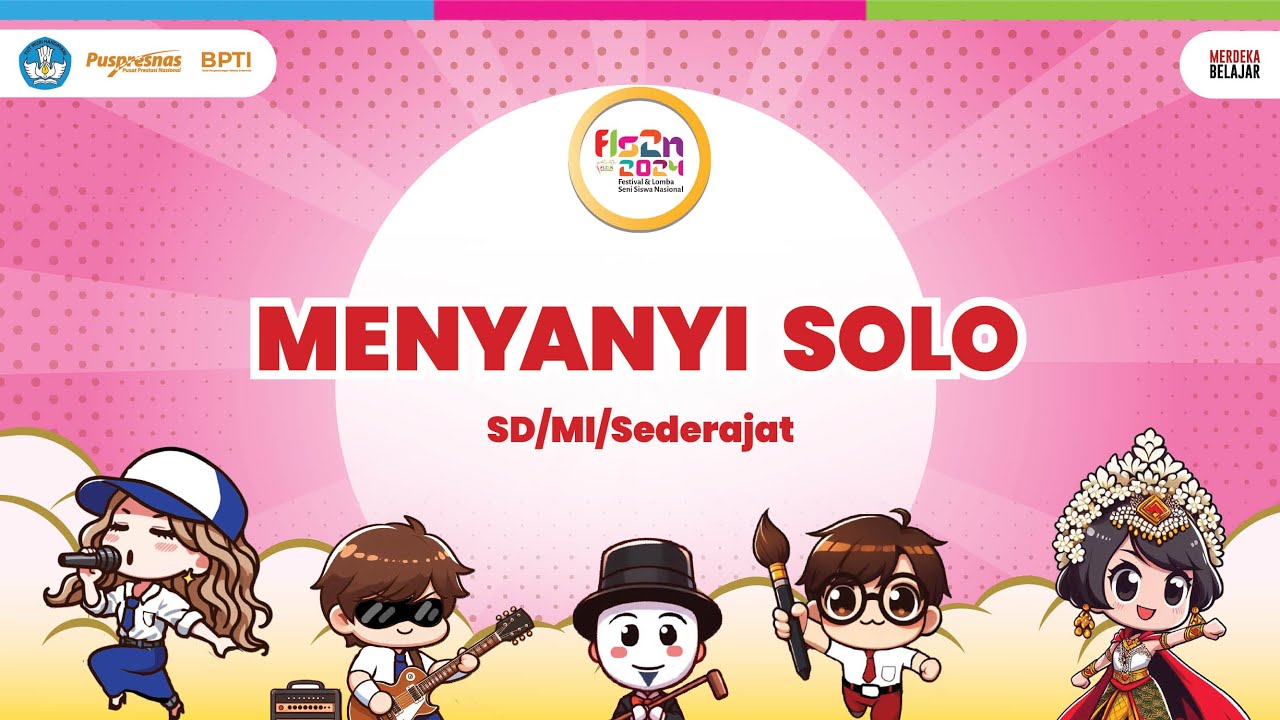 Bidang Menyanyi Solo  FLS2N Jenjang SD/MI Tahun 2024