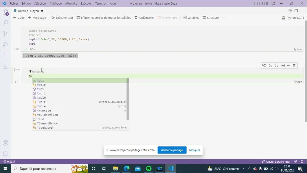 Intro to Python: Data Structures (Tuples) - YouTube