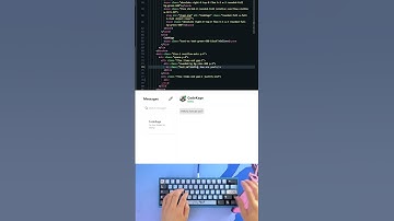 ASMR Coding: Live Building a Chat App UI with HTML/CSS #Shorts