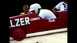 FOUND FOOTAGE USA - 1970'S IOWA CITY SOAP BOX DERBY JOHNSON COUNTY VINTAGE RACING FAIRGROUND COUNTRY