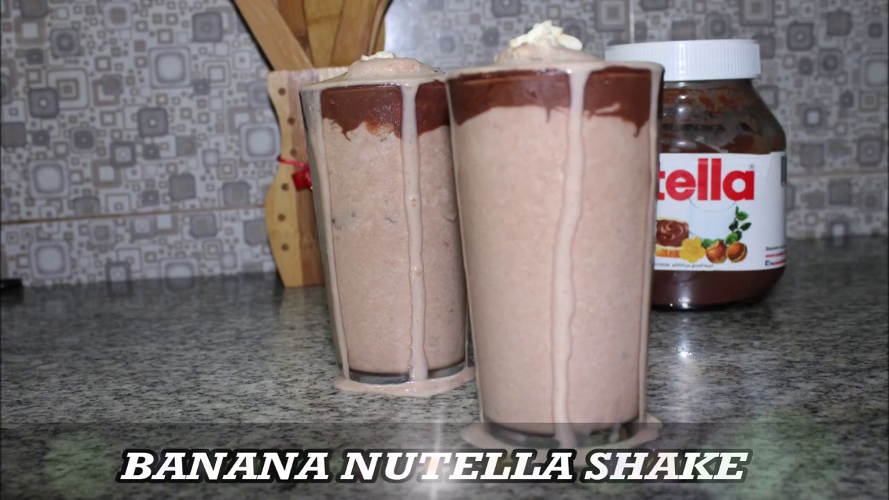 Banana Nutella Milkshake - YouTube