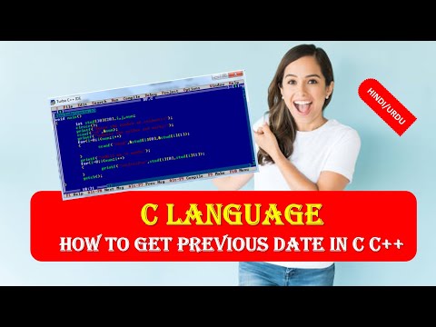 How to get Previous Date in C C++ | C C++ Program to get Previous Date of Given Date in HINDI URDU