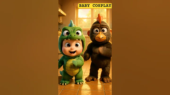 Chicken Duck Dance With Little Baby #baby #duck #chicken #aigenerated #shorts #Trending #youtube