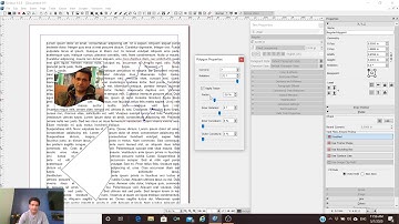Scribus - Text Flow with Shape and Image in Scribus