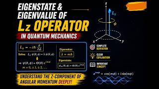 Eigenvalue and Eigenstate of Lz Operator | Angular Momentum Quantum Mechanics|