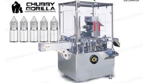vertical type automatic chubby gorilla bottle cartoning machines with turntable feeding system