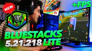 NUEVO BLUESTACKS 5.21.218 LITE! 🔥Emulador para PC GAMA BAJA 🟢 Como DESCARGAR Free Fire para PC 2025