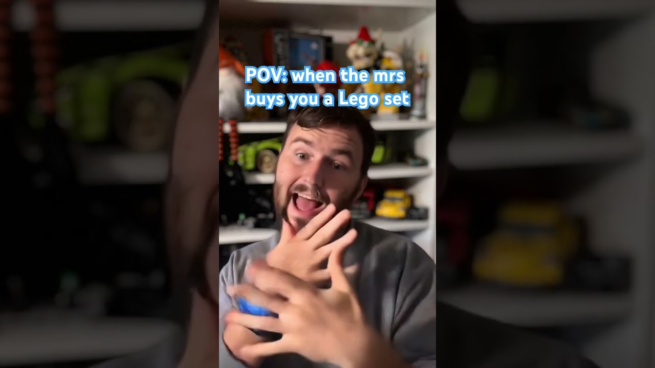 She bought me LEGO…So naturally I did the ma po po po sha la la dance 🕺🤣