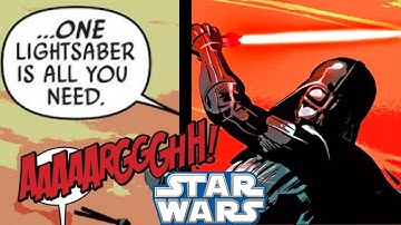 Why Darth Vader HATED Dual-Bladed Lightsabers(CANON) - Star Wars Comics Explained