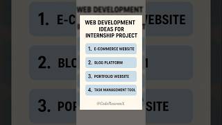 Ideas For Internship Project