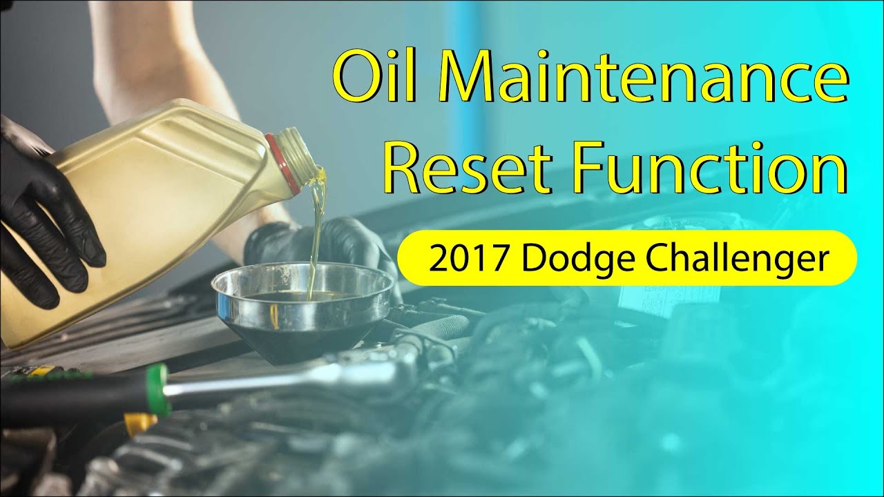 How to Use Oil Reset Function on SDS | 2017 Dodge Challenger