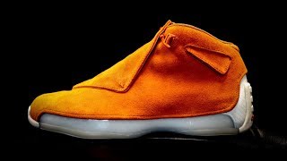 jordan 18 orange on feet