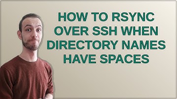 Unix: How to rsync over ssh when directory names have spaces