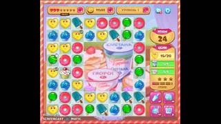 Как пройти 1 уровень в игре долине сладостей