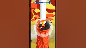 stack Ball 🏀 3D gameplay 💪 level 117 😀😃😁😅🤣#shorts