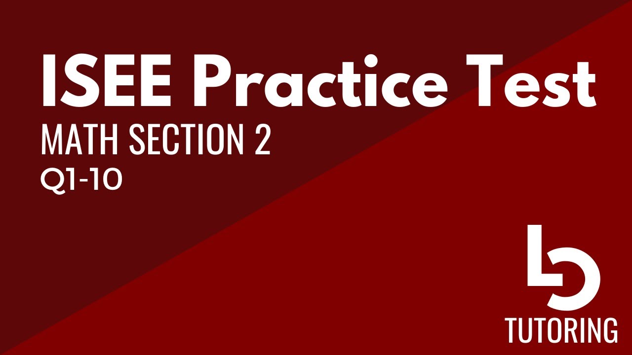 ISEE Practice Test Questions 1 10 YouTube