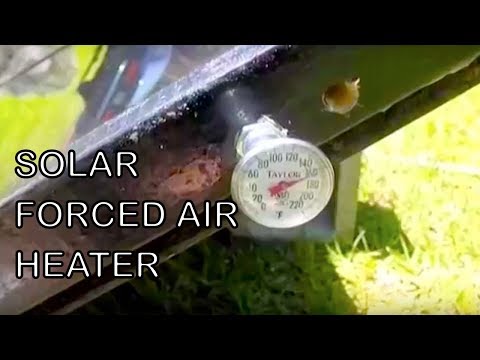 Forced Air Heater Solar PART 1 Passive Heating Rec...