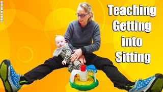 #41 Teaching Getting into Sitting For Trunk Control with a 4-month-old Baby with Torticollis