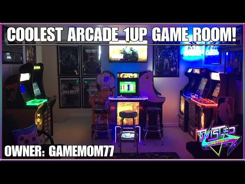 Arcade1Up Coolest Game Room by GameMom77! Approved by Twisted. from TwistedGamingTV