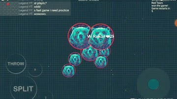 THE BLOB.İO DOUBLE SPLİT KİNG AND ULTRA KİNG EAT ALL PLAYER!