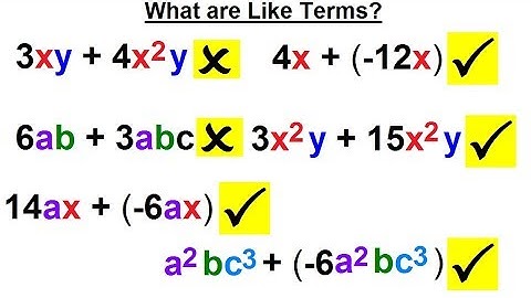 Algebra - Ch. 0.6: Basic Concepts (24 of 36) What are Like Terms?