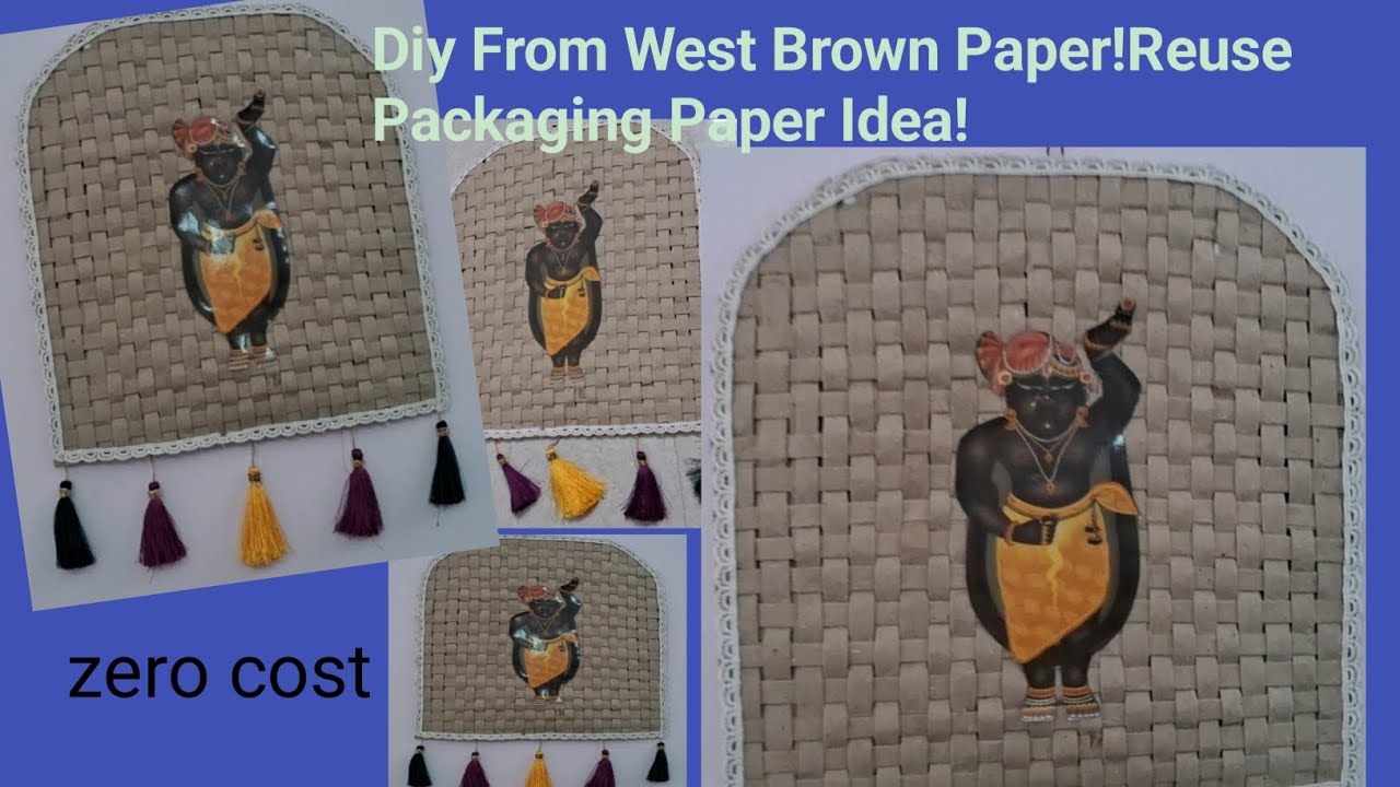 Diy ,West Brown Paper ,Reuse Packaging Paper Idea!!Idea shoping Paper ...